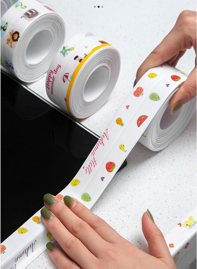 Voxmix Caulk Strip, Self Adhesive Caulk Strip Sealant Tape, Flexible Self Adhesive Tape Waterproof Sealing Tape Sealant Strip, For Kitchen, Bathroom, Toilet, Wall Corner | Multicolor - Image 5